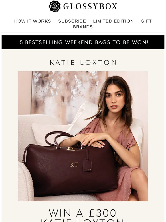 GlossyBox WIN a £300 Katie Loxton voucher & 5 bestselling Weekend Bags