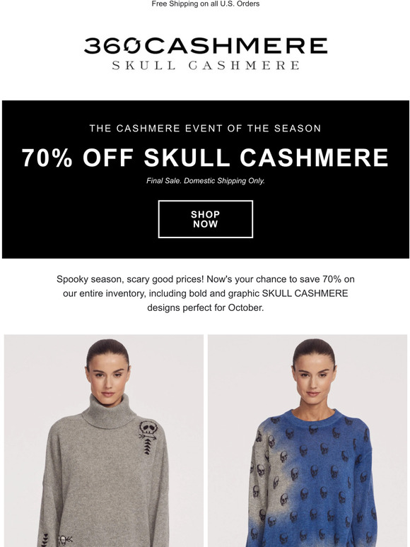 Skull cashmere sample sale hotsell