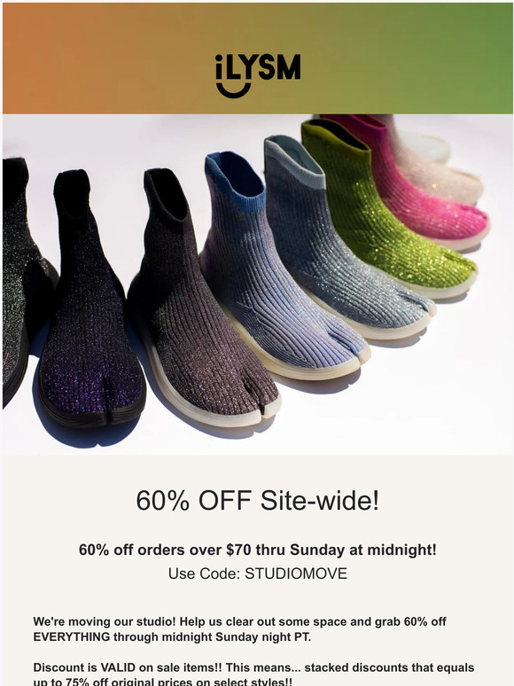 ONLY HOURS LEFT FOR AN EXTRA 60% Off Site-wide 🔥