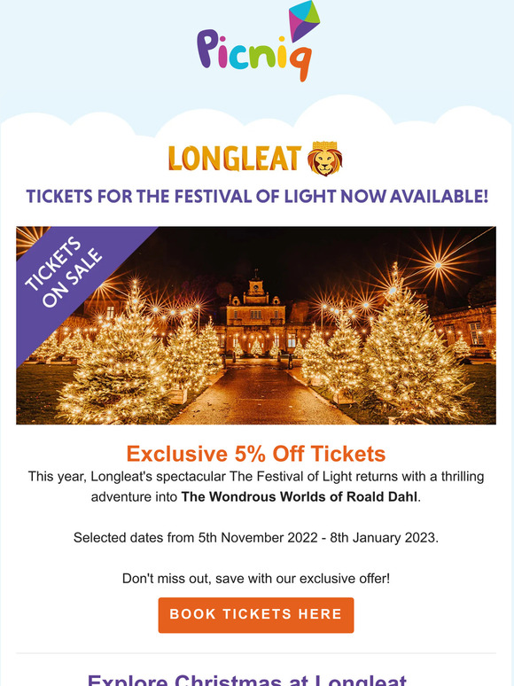 Picniq Longleat tickets now on sale for 2023!🦁 Milled