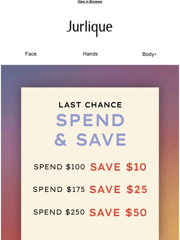 Spend & Save Ends Tonight!