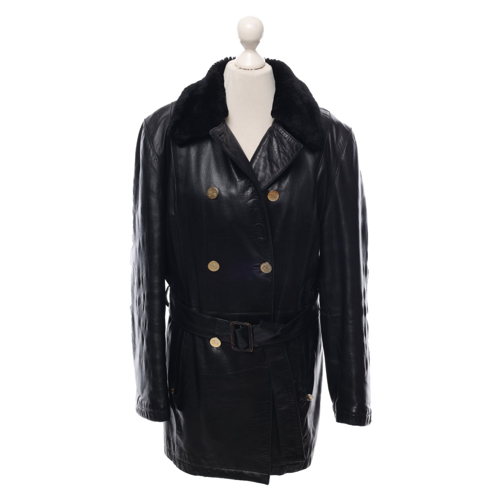 Jacket/Coat Leather in Black