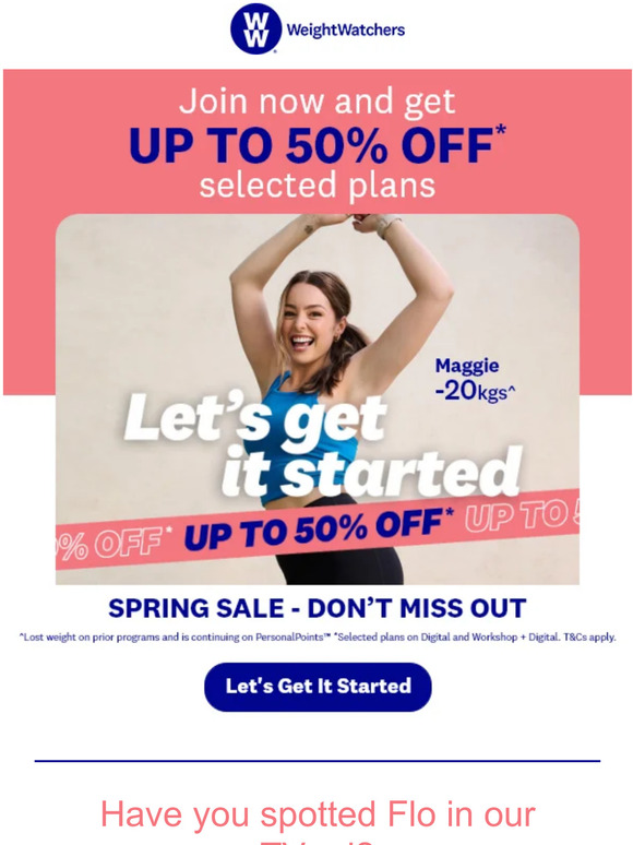 Join WW & get up to 50% off 😘 Ends tonight!