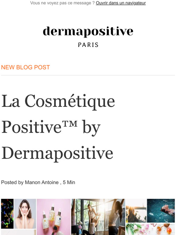La cosmétique positive - nouvel article de blog