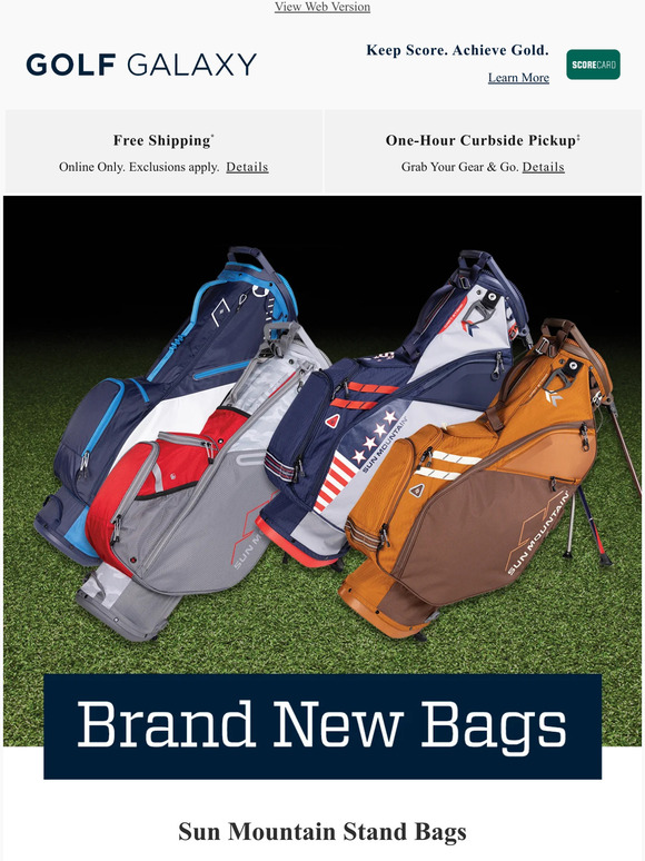 Golf Galaxy Bring home a new golf bag! Milled