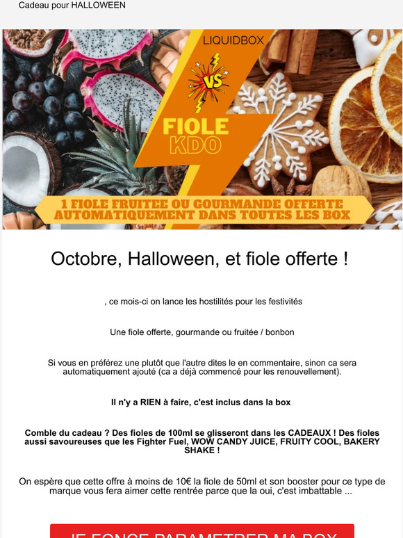 🎃 Un cadeau vous attend pour OCTOBRE 🎁