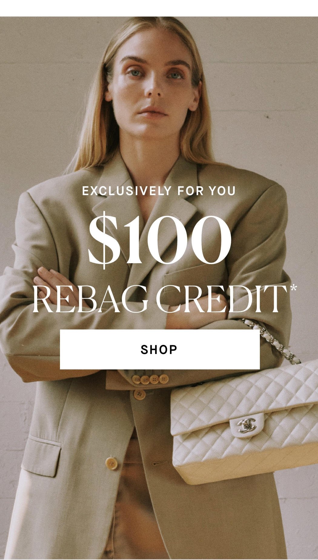 Earn $100 in credit with just a few clicks - Rebag