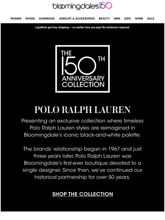 Bloomingdale's: Bloomingdale's celebrates 150 years with an exclusive Polo  Ralph Lauren collection | Milled