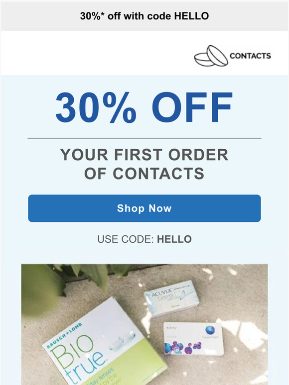 Save BIG on your contacts