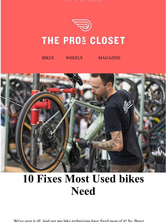 The Pro's Closet 10 Fixes Most Used Bikes Need Milled