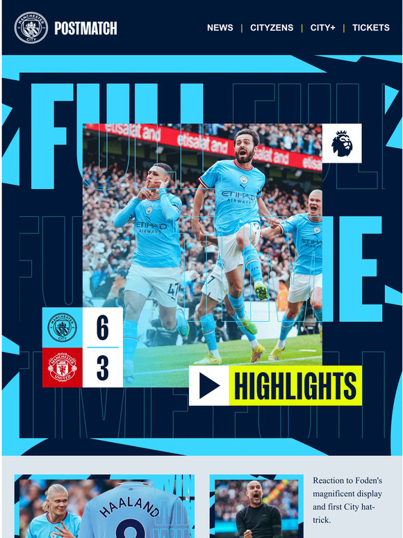 Manchester City Store Hattricks for Haaland & Foden! Manchester