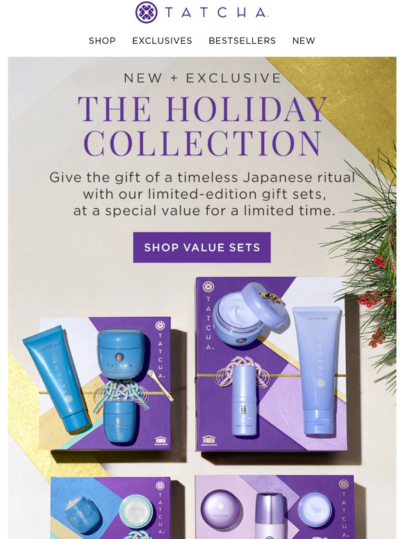 Tatcha : New + Exclusive 🎁 Holiday sets have arrived! | Milled