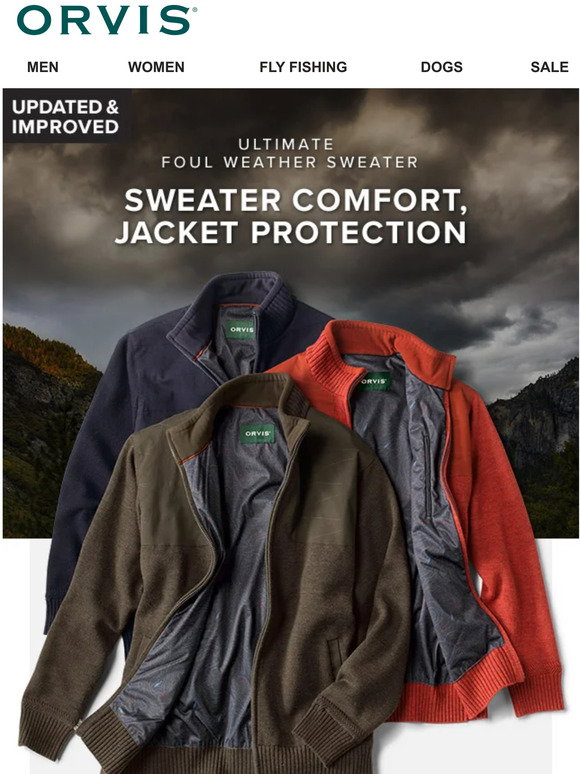 Orvis: It's the sweater you can wear in 
