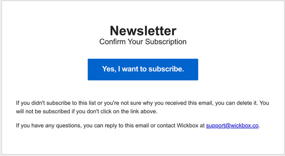Confirm Your Subscription