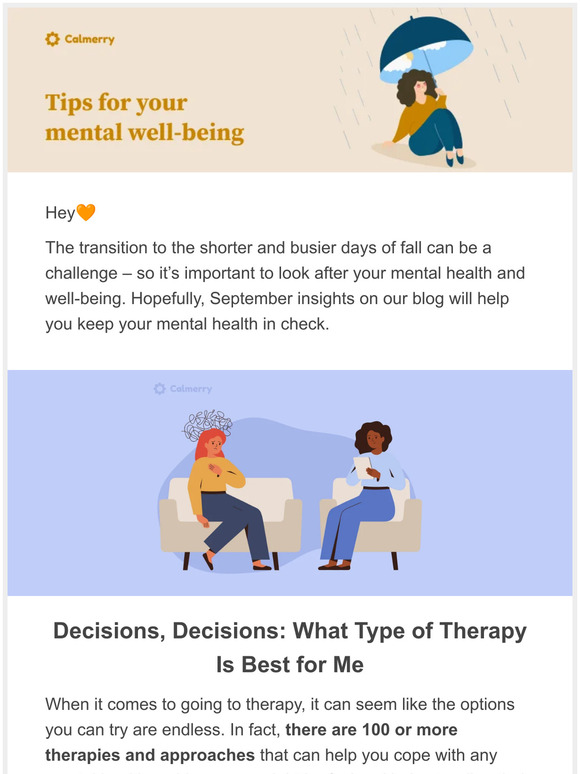 Calmerry: 🧡 Most Common Types Of Therapy + 6 Science-Backed Healthy ...