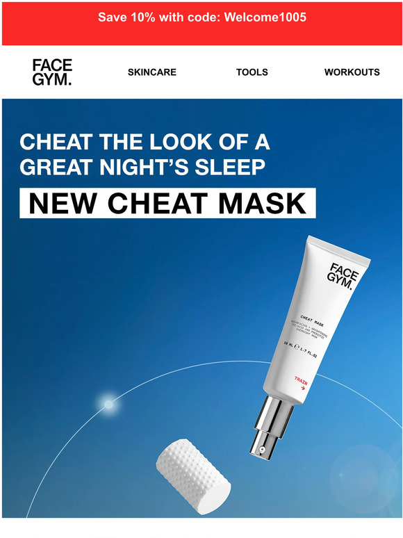 FaceGym UK NEW IN Cheat Mask! Cheat the look of a great night's sleep