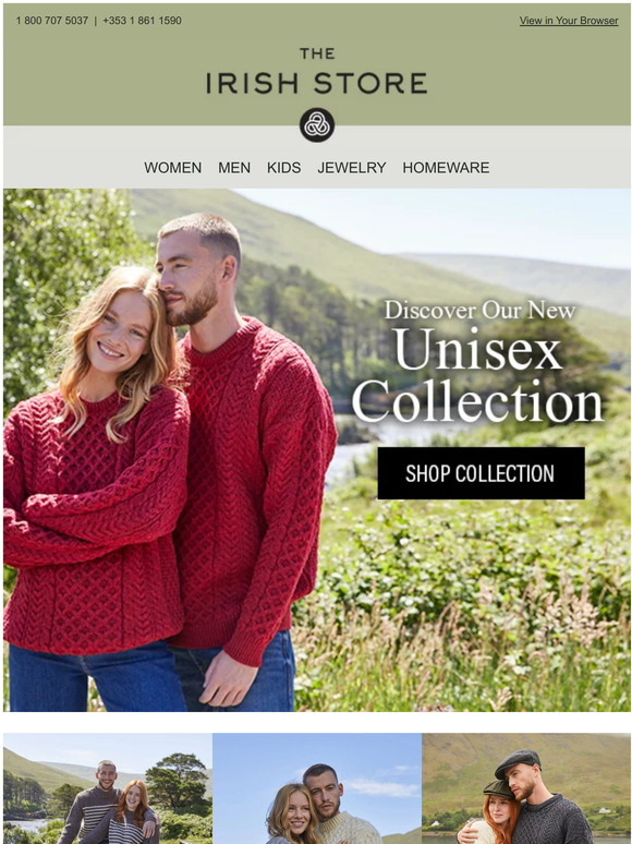 The Irish Store Explore Our New Range of Unisex clothes at The Irish