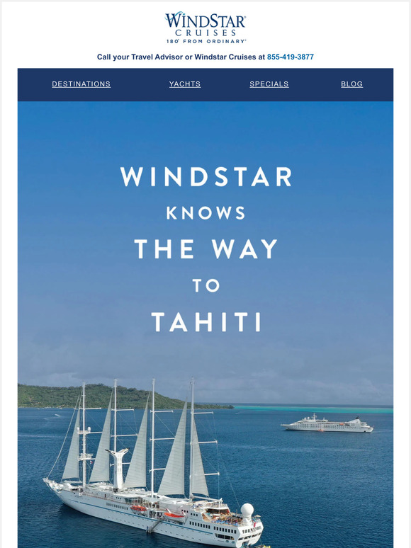 Windstar Cruises Tahiti Air + Hotel Packages With Free AllInclusive