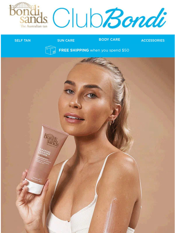 Bondi Sands Meet Our Skin Firming Gradual Tanning Lotion Milled