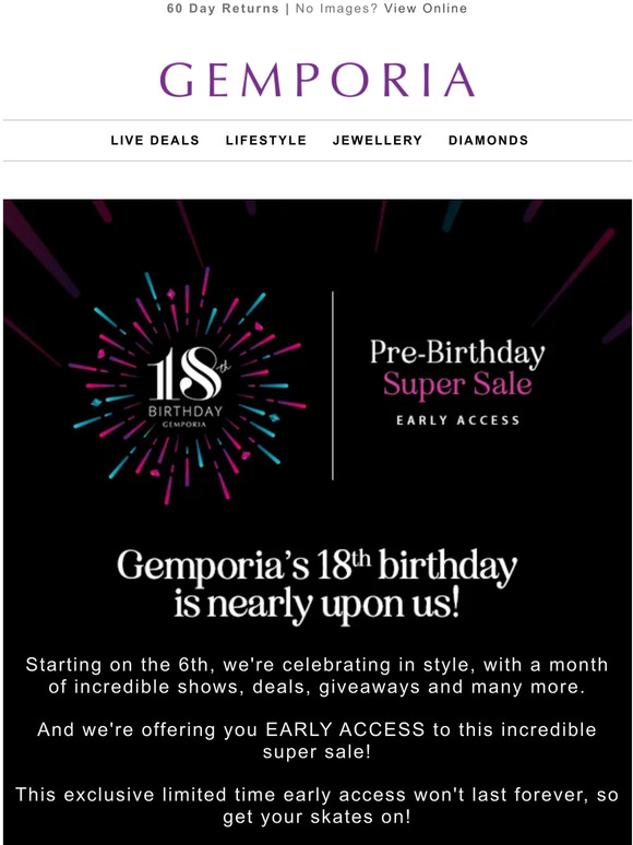 Gemporia Fancy exclusive early access to our birthday event? 👀 Milled