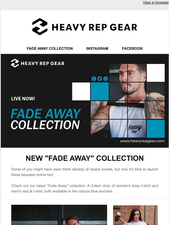 🔝 OUT NOW - Check our new FADE AWAY Collection !