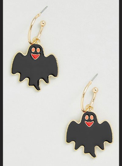 Spooky Specters Hoop Earrings