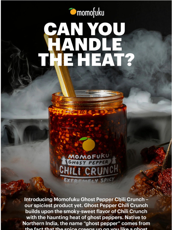 Momofuku BOO! Ghost Pepper Chili Crunch is Here Milled