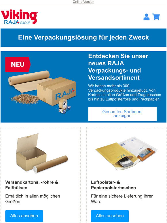 Viking AT: Entdecken Sie unser neues RAJA Verpackungs- und ...
