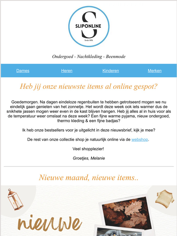 Hi , heb jij onze nieuwe items gespot?