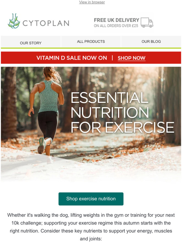 Key nutrients to support your daily movement