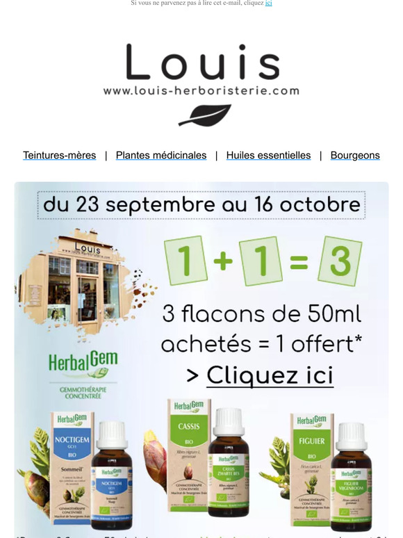 RE : Derniers jours : 1+1=3 chez Herbalgem 🌿