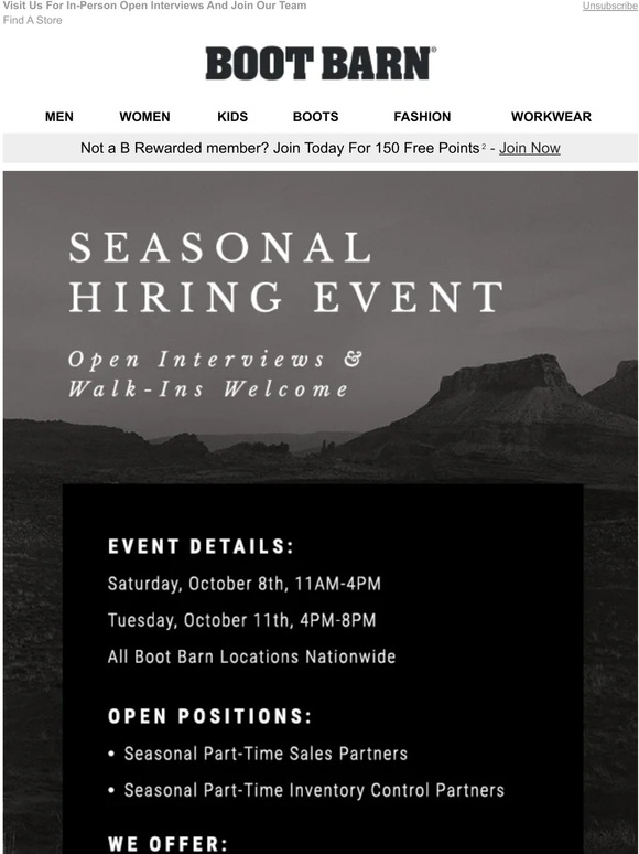 Seasonal Hiring Event This Weekend Milled