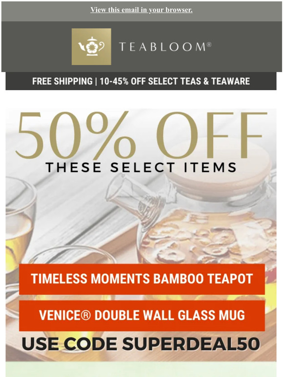 50% Off These Items (Code Inside)