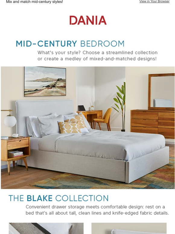 Dania Furniture MidCentury Charm Milled