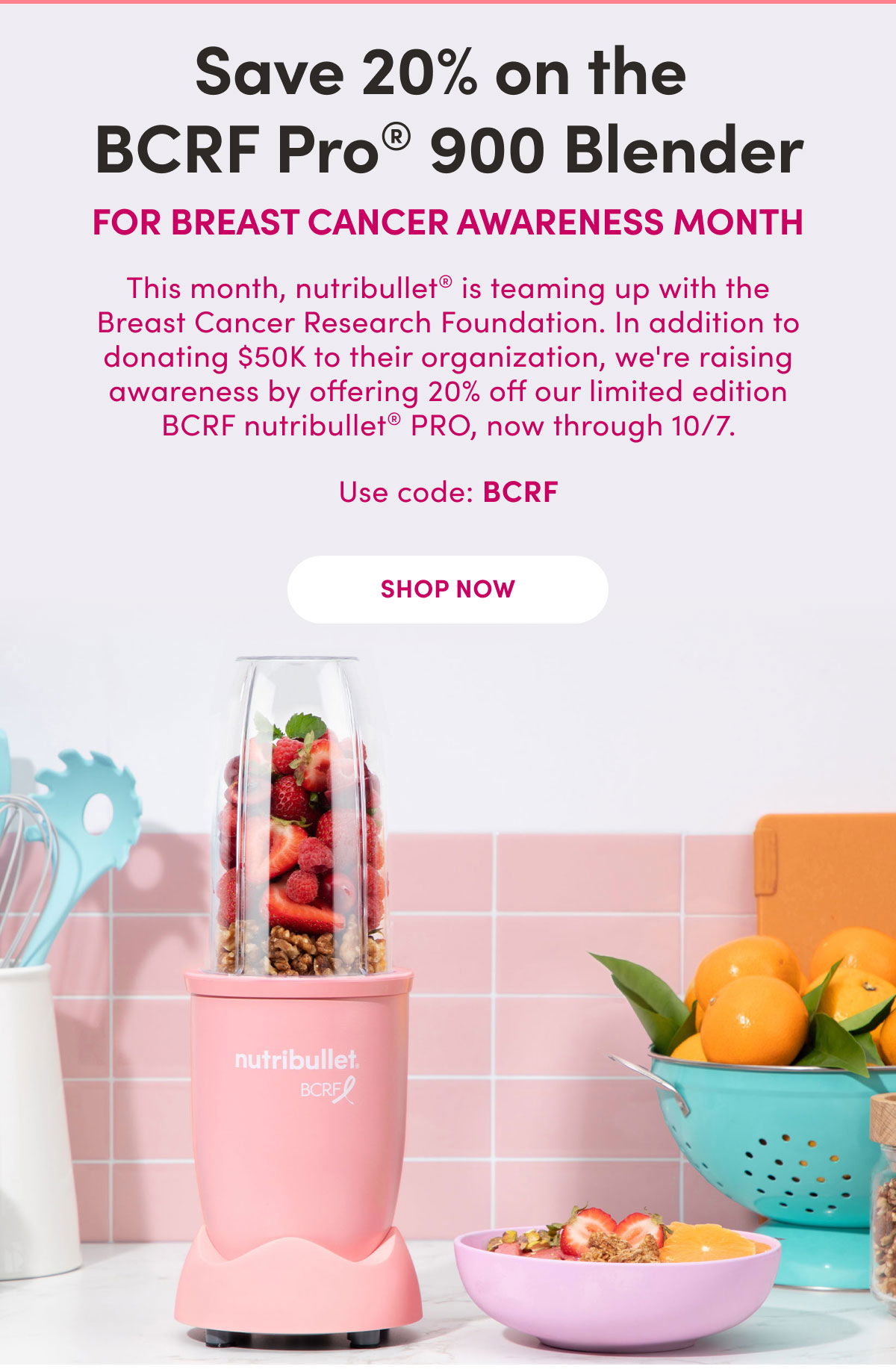 Nutribullet Pro Models 20% Off in Flash Sale