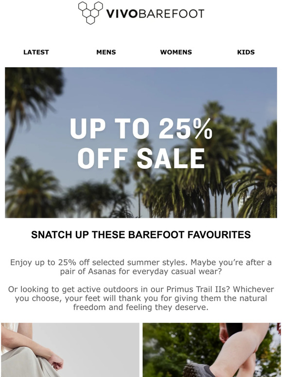 Up to 25% off in our sale
