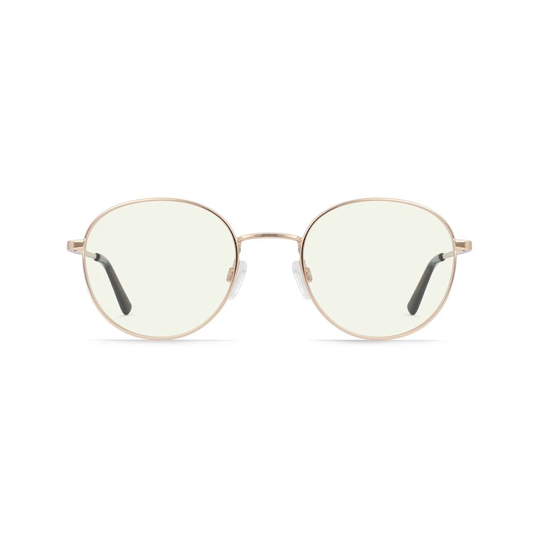 Hier ist eine Blaulichtfilterbrille zu sehen.