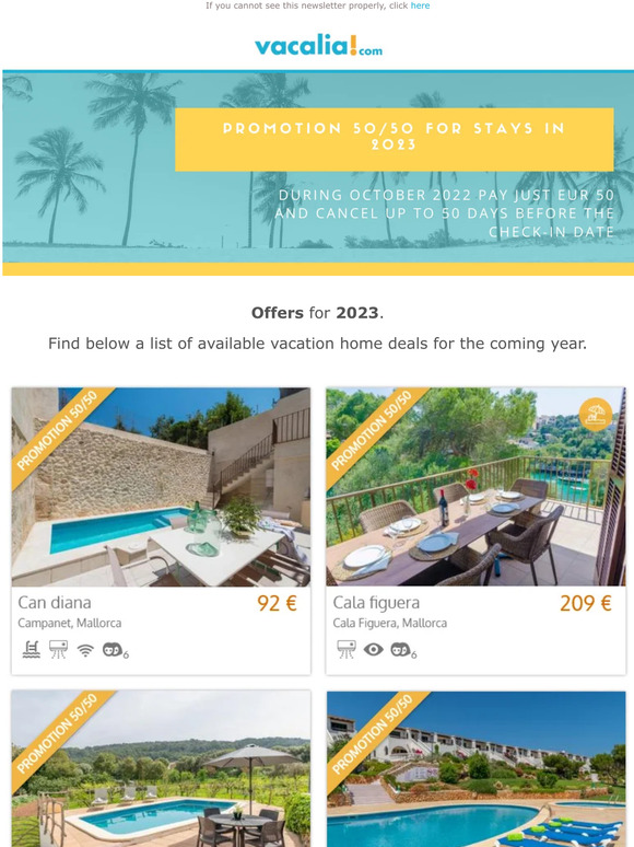 Book for EUR 50 for stays in 2023 and...