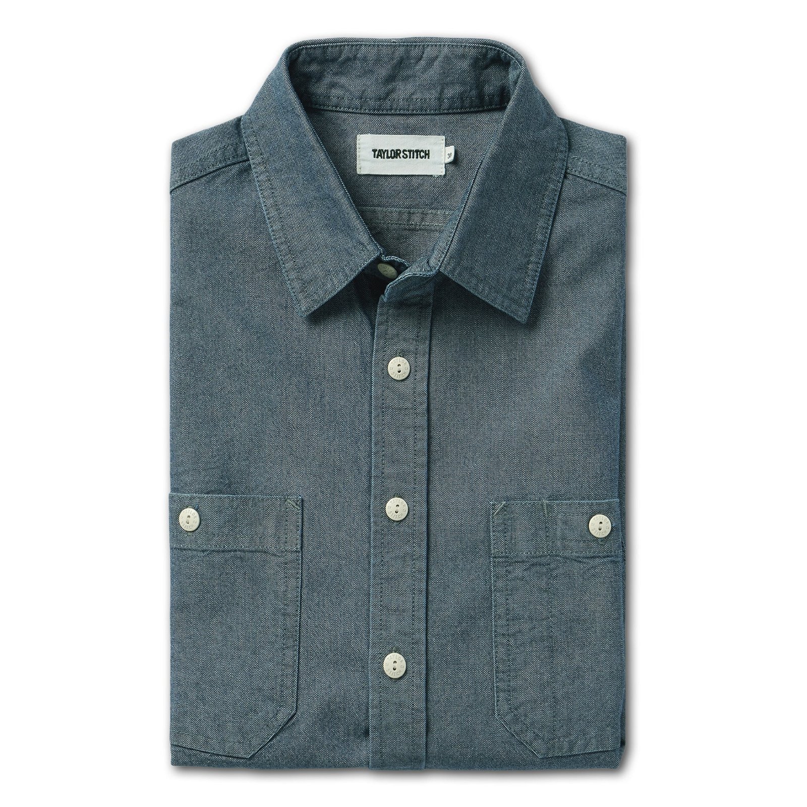Image of The Utility Shirt in Rinsed Selvage Chambray