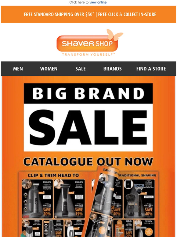 Shaver Shop (AU) Big Brand Sale On Now! Milled