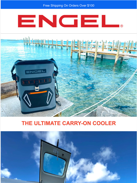 Engel Coolers Engel Cooler's All New RollTop Backpack Cooler Milled