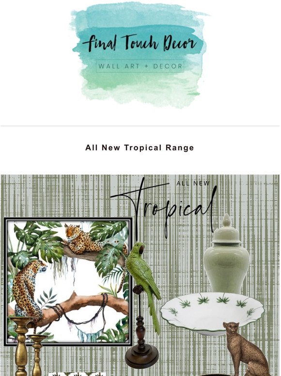 Tropical Paradise - New Wall Art & Homewares