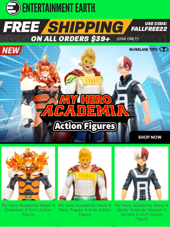 Entertainment Earth New My Hero Academia Action Figures from McFarlane