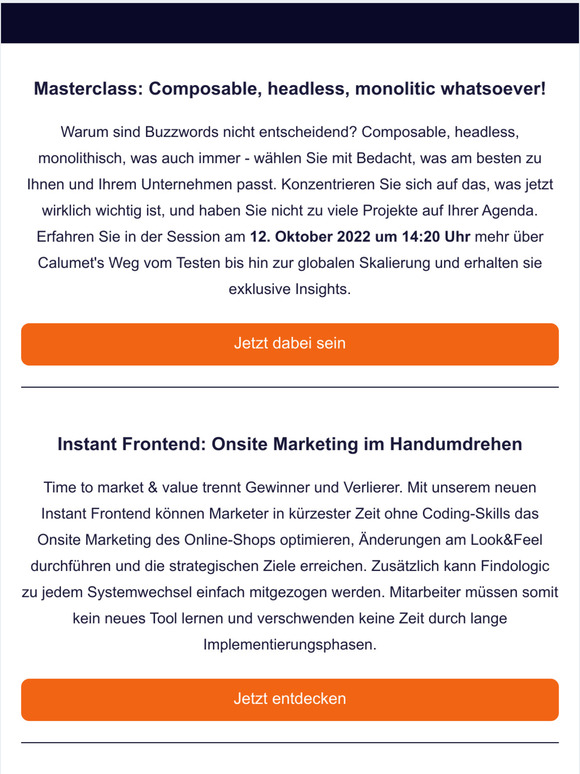 Neues Feature entdecken: Findologic Instant Frontend