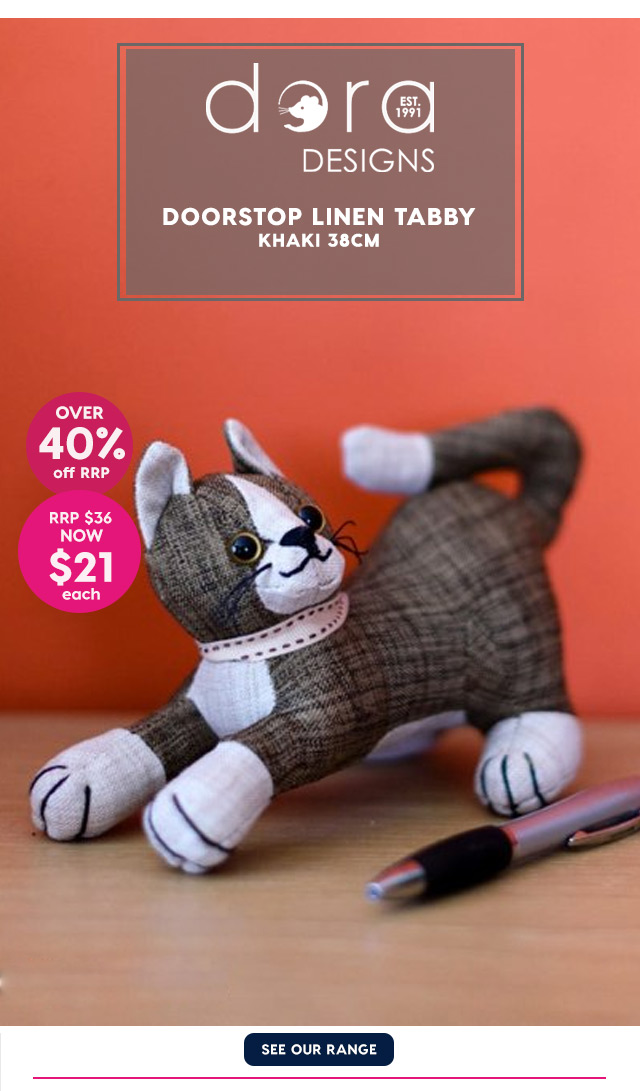 Peter's of Kensington Over 40 off RRP Dora Designs Doorstoppers Milled