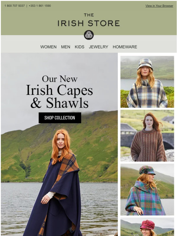 The Irish Store These Amazing Irish Capes & Shawls Have a Place in