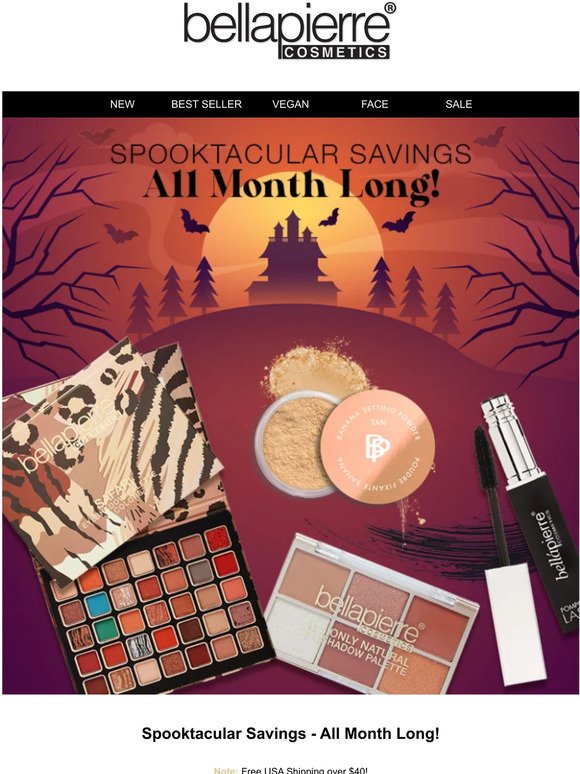 Spooktacular Savings - All Month Long! - Bellapierre Cosmetics USA