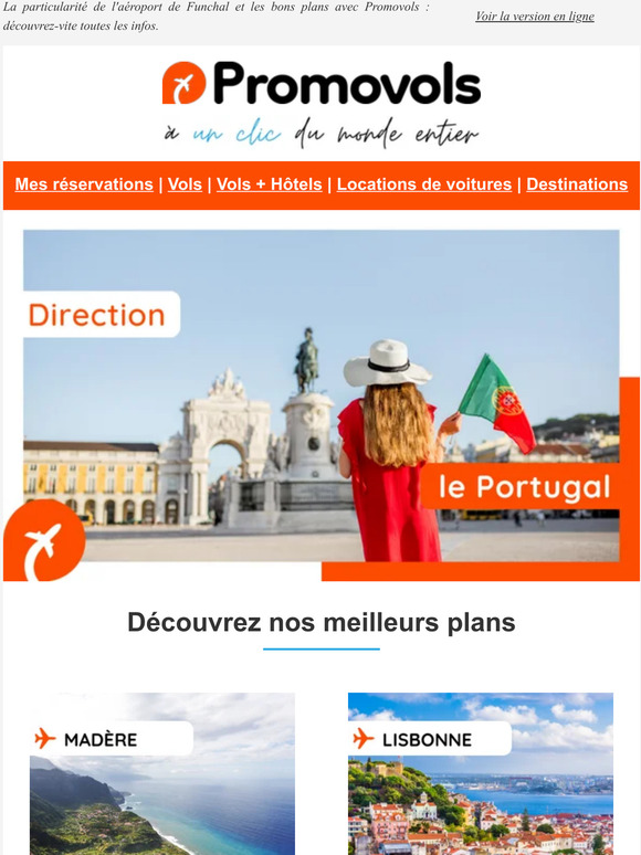 Direction le Portugal avec Promovols 🧡 ✈