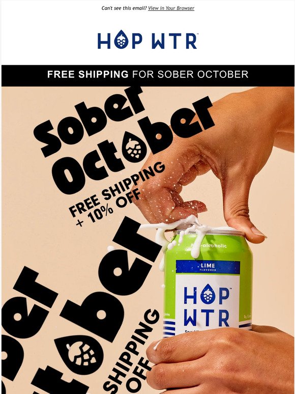 FREE shipping for Sober Oct + 10% OFF