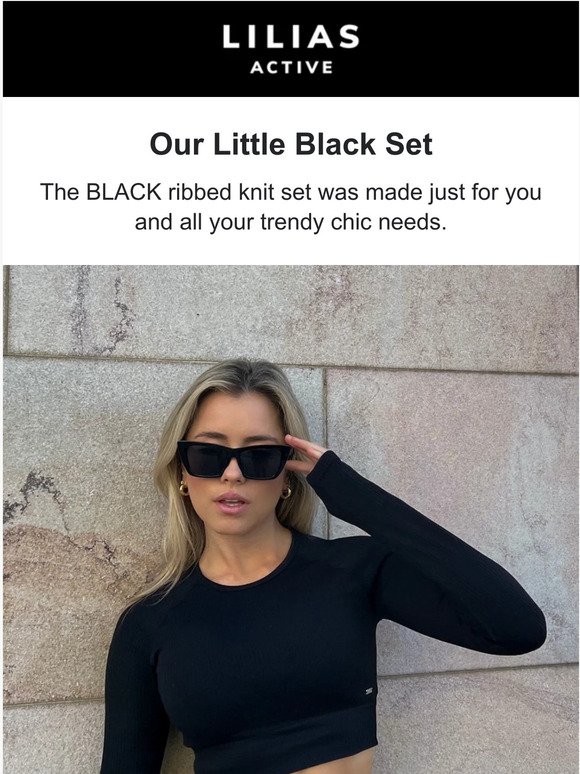 ALL YOU NEED IS A LITTLE BLACK SET
